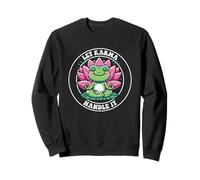 Let Karma Handle It Grenouille Méditante Lotus Zen Yoga Sweatshirt