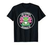 Let Karma Handle It Grenouille Méditante Lotus Zen Yoga T-Shirt