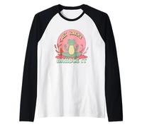 Let Karma Handle It Grenouille Zen Méditante Manche Raglan