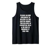 Let Kids Believe Funny Easter Humour Citation Débardeur