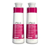 Let Me Be - Kit de Lissage à la Kératine Supremeliss Mask, 2 en 1, Shampooing et Masque Anti-résidus, Nettoyage Profond et Lissage Brésilien 100%, Longue Durée (2x1L)