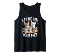 Let Me See Your Feet Cat Meme Y2K Bootleg Unwearable Débardeur