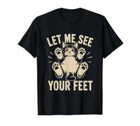 Let Me See Your Feet T-Shirt Graphique avec Valeur, Homme, Noir, XL