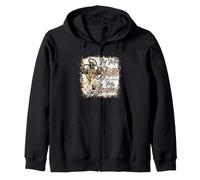 Let Me Tell You About My Jesus Léopard Croix Bible Blanchie Sweat à Capuche