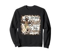 Let Me Tell You About My Jesus Léopard Croix Bible Blanchie Sweatshirt