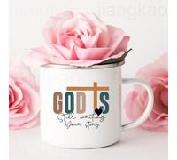 Let Me Tell You About My Jesus Rainbow Print Mugs,Chrétien,Café,Boissons De Normalisation,Tasse À Eau,Tasse En Émail,Poignée,Verres,Meilleurs Cadeaux