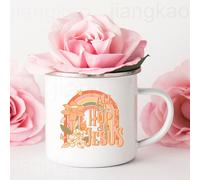 Let Me Tell You About My Jesus Rainbow Print Mugs,Chrétien,Café,Boissons De Normalisation,Tasse À Eau,Tasse En Émail,Poignée,Verres,Meilleurs Cadeaux