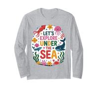 Let’s Explore Under The Sea Cute Ocean Animals Design Manche Longue