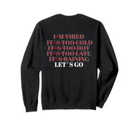 Let’s Go No Excuses Gym Fitness Workout Motivation Training Sweatshirt