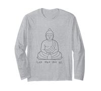 Let That Shit Go Drôle de Cadeau de Yoga et de méditation Manche Longue