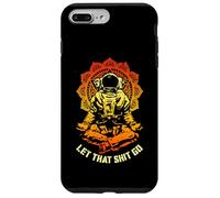 Let That Shit Go Funny Yoga Astronaute Mandala Meditation Coque pour iPhone 7 Plus/8 Plus