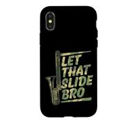 Let That Slide Bro Humour Trombone Humour Coque pour iPhone X/XS
