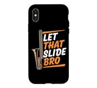 Let That Slide Bro Humour Trombone Humour Coque pour iPhone X/XS