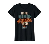 Let The 6th Grade Adventure Begin Sixth Grade Back to School T-Shirt Graphique avec Valeur
