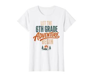 Let The 6th Grade Adventure Begin Sixth Grade Back to School T-Shirt Graphique avec Valeur