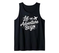Let The Adventure Begin Airplane Flight Travel Débardeur