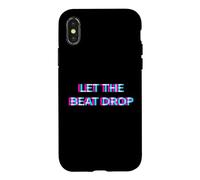Let The Beat Drop DJ Techno Dubstep House EDM Festival Rave Coque pour iPhone X/XS