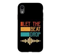 Let The Beat Drop Retro DJ Music Wave Vintage Coque pour iPhone XR
