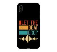 Let The Beat Drop Retro DJ Music Wave Vintage Coque pour iPhone XS Max