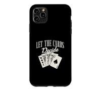 Let The Cards Decide Jeu de Cartes Amusant pour Un Joueur de Baccarat Coque pour iPhone 11 Pro Max