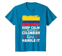 Let The Colombian Girl Handle it Colombia Flag T-Shirt