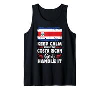 Let The Costa Rican Girl Handle it Costa Rica Flag Débardeur