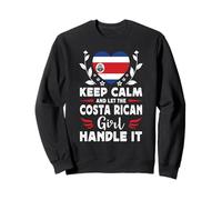 Let The Costa Rican Girl Handle it Costa Rica Flag Sweatshirt