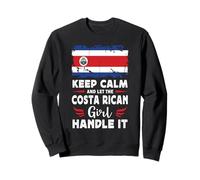 Let The Costa Rican Girl Handle it Costa Rica Flag Sweatshirt