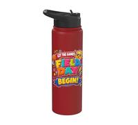 Let the games Begin Field Day Stainless Steel Insulated Water Bottle