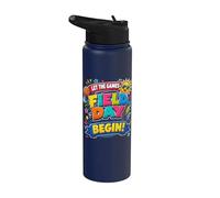 Let the games Begin Field Day Stainless Steel Insulated Water Bottle