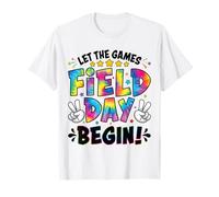 Let The Games Field Day Begin Tie Dye Adultes Enseignants Enfants T-Shirt