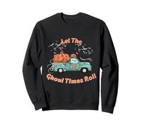 Let The Ghoul Times Roll Country Pumpkin Camion Classique Sweatshirt