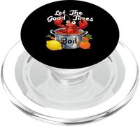 Let The-Good Times Boil Funny Crawfish Boil Mardi Gras Cajun PopSockets PopGrip pour MagSafe
