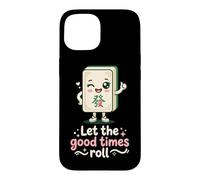 Let The Good Times Roll Mahjong Player Tile Game Stratégie Coque pour iPhone 15