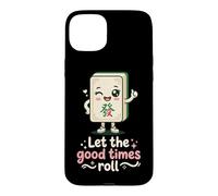 Let The Good Times Roll Mahjong Player Tile Game Stratégie Coque pour iPhone 15 Plus