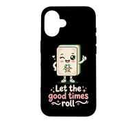 Let The Good Times Roll Mahjong Player Tile Game Stratégie Coque pour iPhone 16