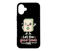 Let The Good Times Roll Mahjong Player Tile Game Stratégie Coque pour iPhone 16 Plus