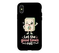 Let The Good Times Roll Mahjong Player Tile Game Stratégie Coque pour iPhone X/XS