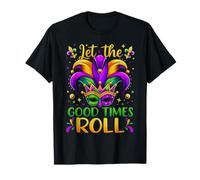 Let The Good Times Roll Masque bouffon de Mardi Gras T-Shirt