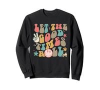Let The GoodTimes Roll Design rétro Groovy Sweatshirt