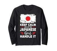 Let The Japanese Girl Handle it Japan Flag Manche Longue