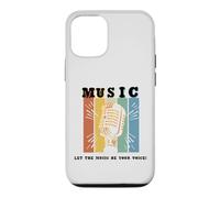 Let The Music Be Your Voice Microphone rétro Coque pour iPhone 12/12 Pro