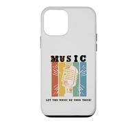 Let The Music Be Your Voice Microphone rétro Coque pour iPhone 12 Mini