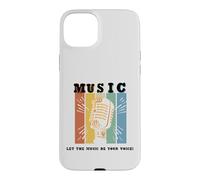 Let The Music Be Your Voice Microphone rétro Coque pour iPhone 15 Plus