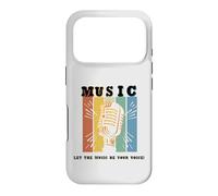 Let The Music Be Your Voice Microphone rétro Coque pour iPhone 17 Pro