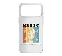 Let The Music Be Your Voice Microphone rétro Coque pour iPhone 17 Pro Max