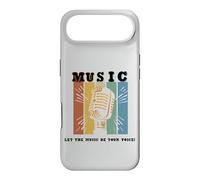 Let The Music Be Your Voice Microphone rétro Coque pour iPhone Air