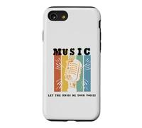 Let The Music Be Your Voice Microphone rétro Coque pour iPhone SE (2020) / 7/8