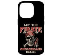 Let The Pirate Shenanigans Begin Skull Funny Women Men Kids Coque pour iPhone 14 Pro