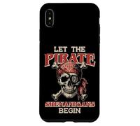 Let The Pirate Shenanigans Begin Skull Funny Women Men Kids Coque pour iPhone XS Max